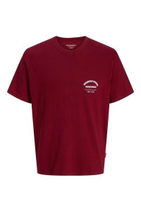 jack en jones boys JORMEADOWS TYPO TEE SS CREW NECK JN: tibetan red