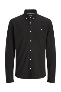 Jack and Jones JPRBLUBLAKE PIQUE DETAIL L/S SHIRT chocolate torte