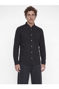 Jack and Jones JPRBLUBLAKE PIQUE DETAIL L/S SHIRT chocolate torte
