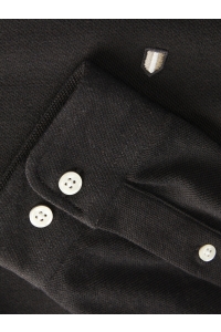 Jack and Jones JPRBLUBLAKE PIQUE DETAIL L/S SHIRT chocolate torte