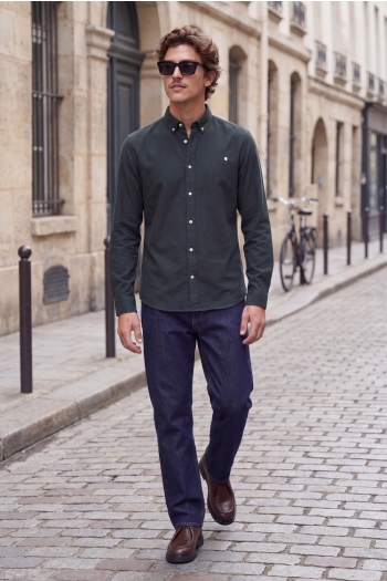 Jack and Jones  JPRBLUBLAKE PIQUE DETAIL L/S SHIRT Heren