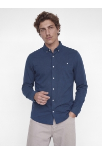 Jack and Jones JPRBLUBLAKE PIQUE DETAIL L/S SHIRT naval academy