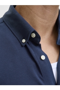 Jack and Jones JPRBLUBLAKE PIQUE DETAIL L/S SHIRT naval academy