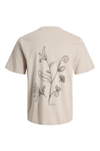 JACK%JONES PREMIUM JPRKYLE SS TEE STYD SS25 silver lining