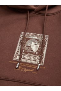 JACK&JONES ORIGINALS JORGRAND SWEAT HOOD deep mahogany