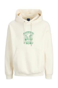JACK&JONES ORIGINALS JORGRAND SWEAT HOOD antique white