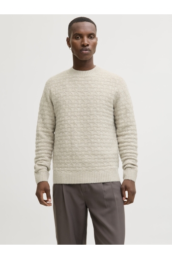 JACK%JONES PREMIUM JPRBLASIMON STRUCTURE KNIT CREW NEC: