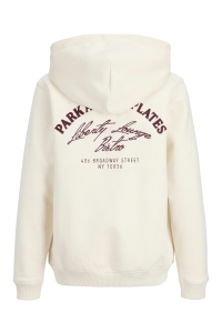 jack en jones boys JORBEDFORD SWEAT ZIP HOOD JNR antique white