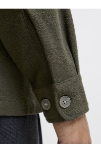 JACK%JONES PREMIUM JPRRAYLE MELANGE SOLID L/S OVERSHIR: peat