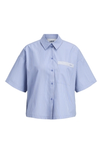 Jack and Jones JXCARO POPLIN SS SHIRT WVN hydrangea/stripe