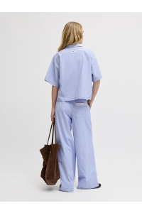 Jack and Jones JXCARO POPLIN SS SHIRT WVN hydrangea/stripe