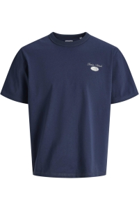 JJEDOVER GRAPHIC TEE SS CREW NECK S: navy blazer/01