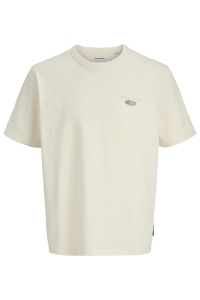 JJEDOVER GRAPHIC TEE SS CREW NECK S: cloud dancer