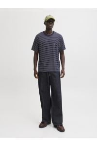 JJEDOVER STRIPED TEE SS CREW NECK S: navy blazer