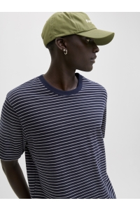 JJEDOVER STRIPED TEE SS CREW NECK S: navy blazer