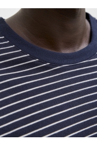 JJEDOVER STRIPED TEE SS CREW NECK S: navy blazer