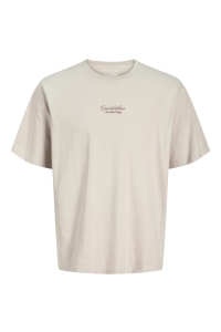 Jack and Jones JJART PRINT TEE SS CREW NECK moonbeam