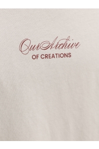 Jack and Jones JJART PRINT TEE SS CREW NECK moonbeam