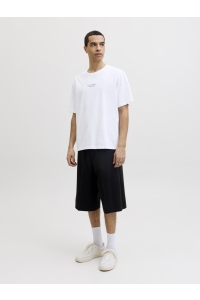 Jack and Jones JJART PRINT TEE SS CREW NECK bright white