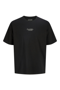 Jack and Jones JJART PRINT TEE SS CREW NECK black