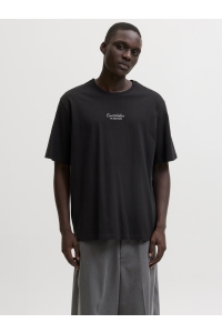 Jack and Jones JJART PRINT TEE SS CREW NECK black