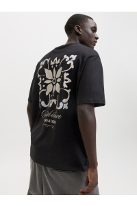 Jack and Jones JJART PRINT TEE SS CREW NECK black