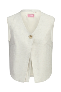 Jack and Jones JXSIVA STRUCTURED VEST TLR feather gray/white melange