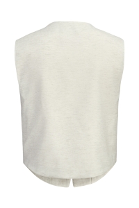 Jack and Jones JXSIVA STRUCTURED VEST TLR feather gray/white melange