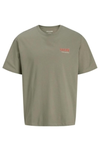 Jack and Jones JJLEMON TEE SS CREW NECK vetiver
