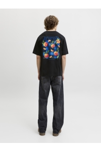 Jack and Jones JJLEMON TEE SS CREW NECK black