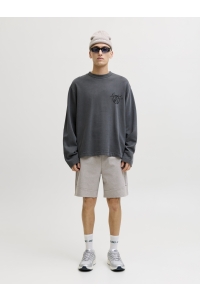Jack and Jones JPSTGORDON BASE SWEAT SHORTS SRT SN light grey melange