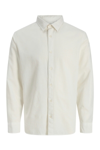 Jack and Jones boys JJEBREEZE LINEN BLEND SHIRT L/S SN : white