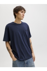 JJEDOVER SLUB TEE SS NOOS navy blazer