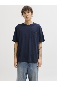 JJEDOVER SLUB TEE SS NOOS navy blazer