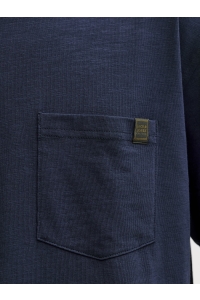 JJEDOVER SLUB TEE SS NOOS navy blazer