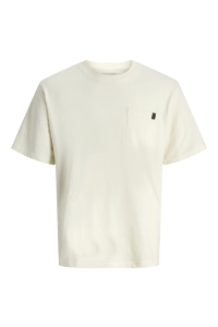 JJEDOVER SLUB TEE SS NOOS antique white