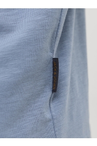 JJEDOVER SLUB TEE SS NOOS blue mirage
