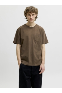 JJEDOVER SLUB TEE SS NOOS cocoa