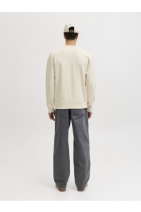 JJEDOVER CLASSIC SWEAT CREW NECK SN antique white