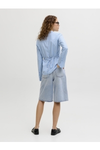 Jack and Jones JXTOKYO LONG HW SHORTS DNM LN light blue denim