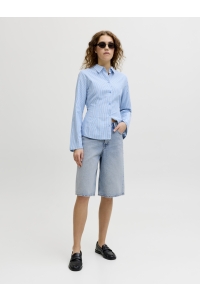 Jack and Jones JXTOKYO LONG HW SHORTS DNM LN light blue denim