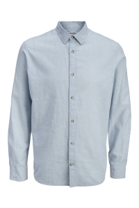 JJESUMMER LINEN BLEND SHIRT L/S SN celestial blue
