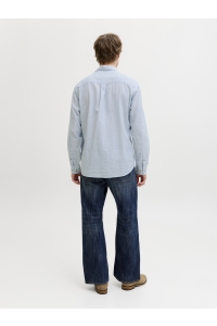 JJESUMMER LINEN BLEND SHIRT L/S SN celestial blue