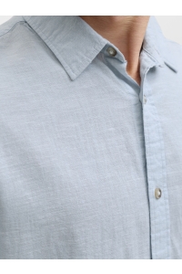 JJESUMMER LINEN BLEND SHIRT L/S SN celestial blue