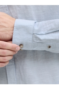 JJESUMMER LINEN BLEND SHIRT L/S SN celestial blue