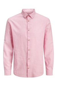 JJESUMMER LINEN BLEND SHIRT L/S SN prism pink