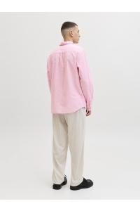 JJESUMMER LINEN BLEND SHIRT L/S SN prism pink