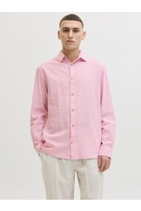 JJESUMMER LINEN BLEND SHIRT L/S SN prism pink