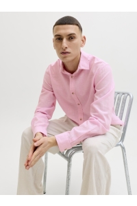 JJESUMMER LINEN BLEND SHIRT L/S SN prism pink