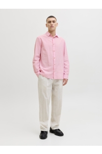 JJESUMMER LINEN BLEND SHIRT L/S SN prism pink
